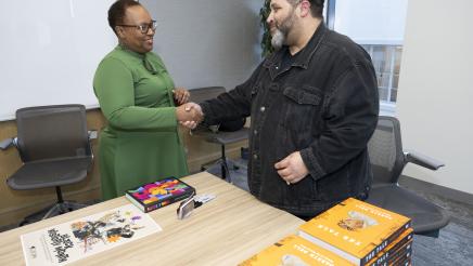 Assemblywoman Wilson, CLBC, and Darrin Bell Book Signing