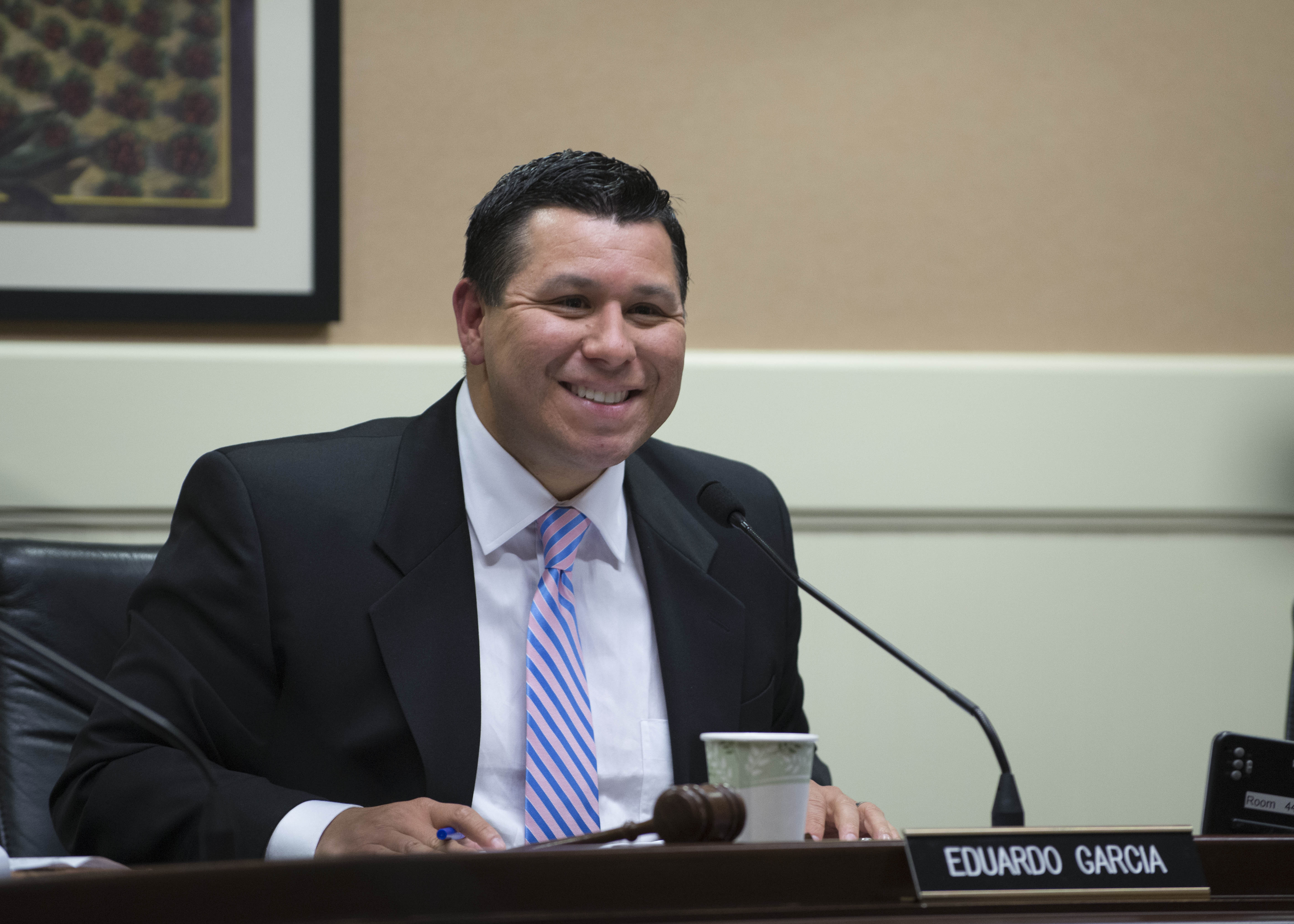 Assemblymember Garcia in Conducting Committee Hearing