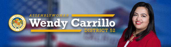 Assemblywoman Wendy Carrillo's Banner with Logo