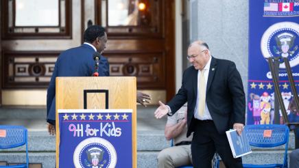 9-1-1 for Kids Heroes Ceremony on Capitol West Steps